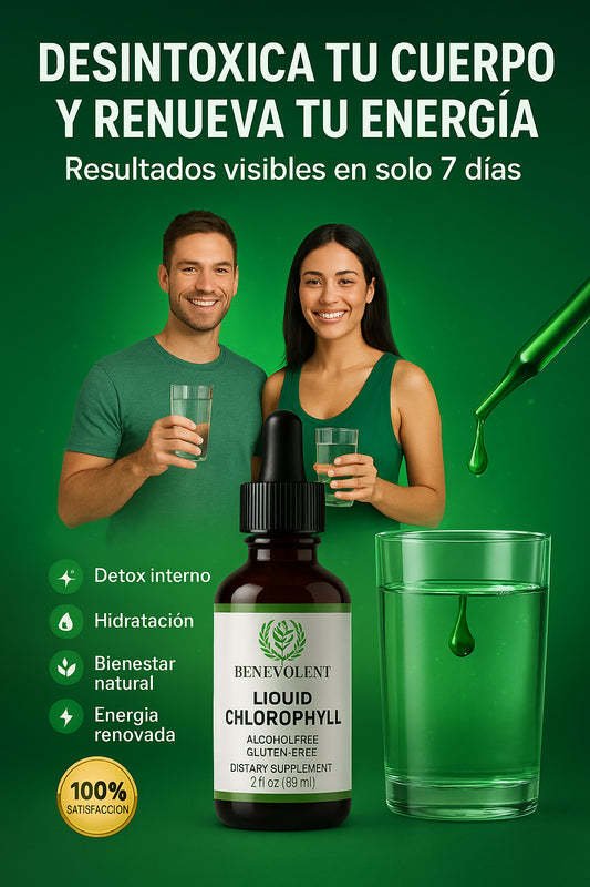 Benevolent® Clorofila Líquida en Gotas + Envío Gratis