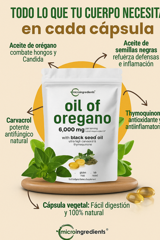 Aceite de Orégano™ 90 Cápsulas + Envío Gratis