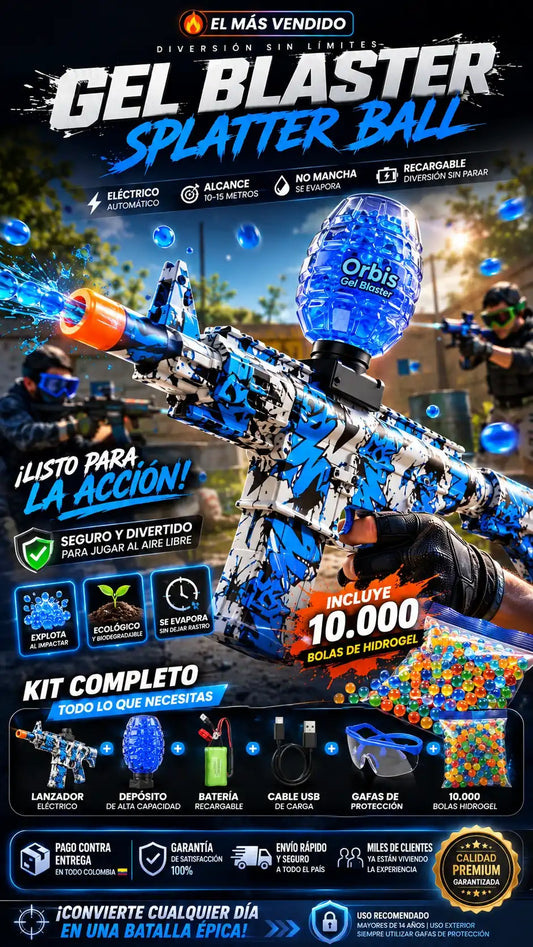 HydroStrike™ – Lanzador Hidrogel Eléctrico + Envío Gratis